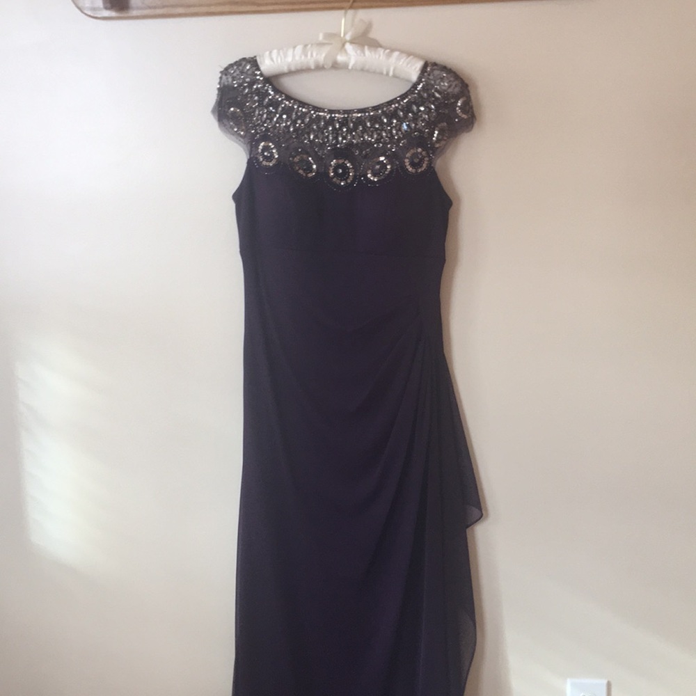 Xscape Purple Full Length Dress